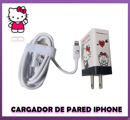 CARGADOR DE PARED HELLO KITTY