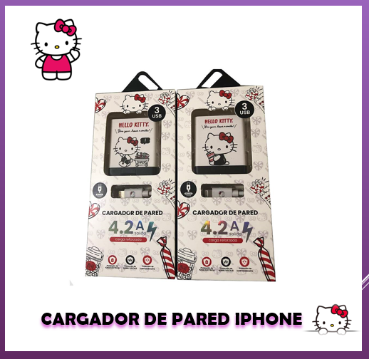 CARGADOR DE PARED HELLO KITTY